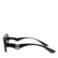 DG6152 Black Sacred HeartDevotion Square Frame Sunglasses