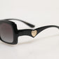 DG6152 Black Sacred HeartDevotion Square Frame Sunglasses