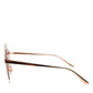 DG2224 Sand Rose Gold Cat Eye Irregular Frame Sunglasses