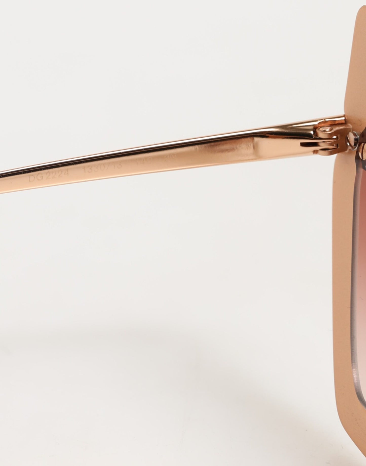 DG2224 Sand Rose Gold Cat Eye Irregular Frame Sunglasses