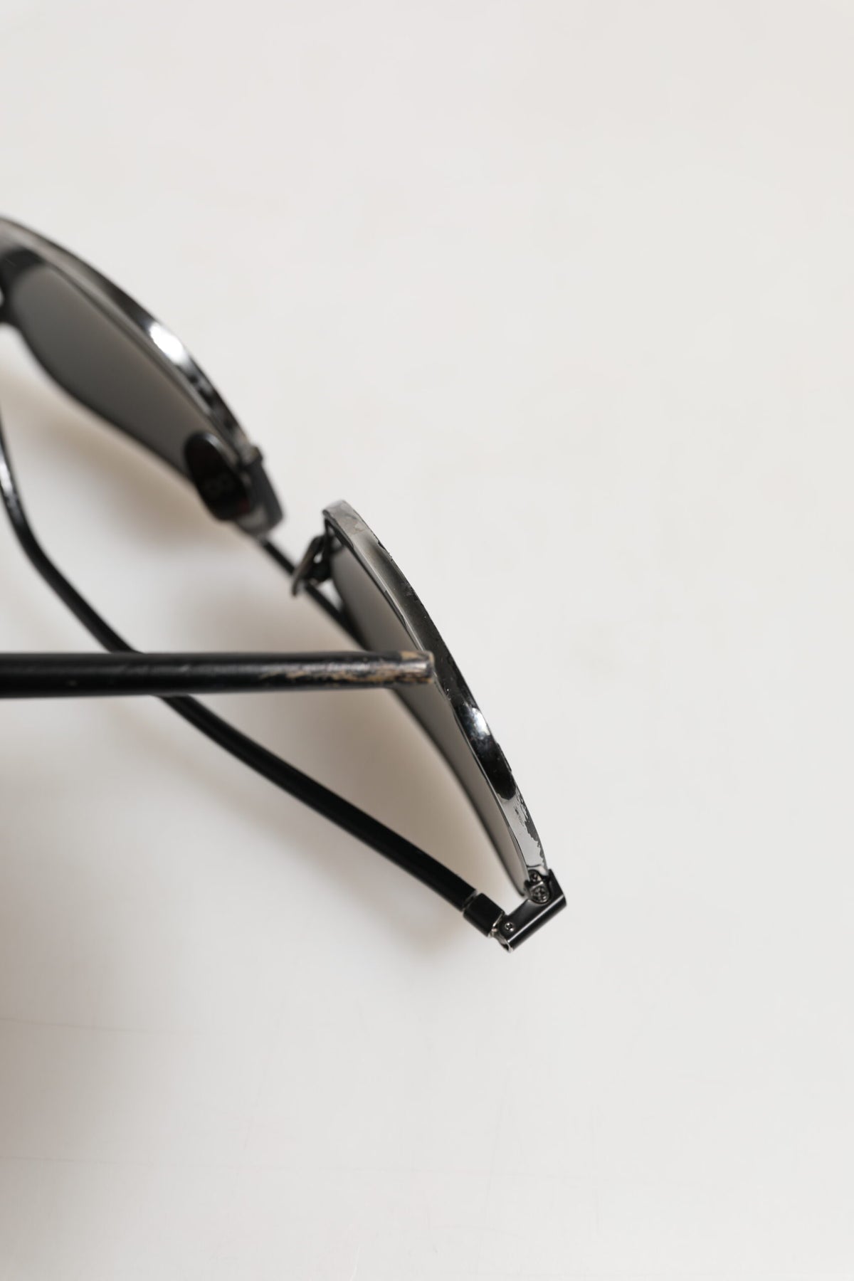 Black Metal Frame Square Lenses Shades Eyewear Sunglasses