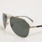 DG2106K Black Gold Plated Polarized MetalFrame Sunglasses