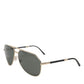 DG2106K Black Gold Plated Polarized MetalFrame Sunglasses