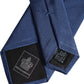 Men Blue Solid Silk Adjustable Necktie Accessory Tie