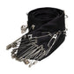 Black Safety Pins Silk Adjustable Necktie Accessory Tie