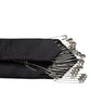 Black Safety Pins Silk Adjustable Necktie Accessory Tie