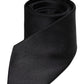 Men Black Solid Silk Adjustable Necktie Accessory Tie