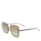 DG2225 Black Gold Lace Frame Brown Gradient Sunglasses