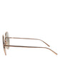 Rose Gold Plated Round Lenses Shades Eyewear Sunglasses