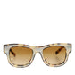 DG4379F White Tortoiseshell Gradient Acetate Shades Sunglasses