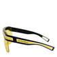 DG6162 Shield Black Yellow White Polyamide Sunglasses
