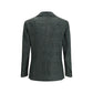 Single-breasted Blazer in mélange fabric