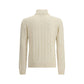 Braided Turtleneck Sweater