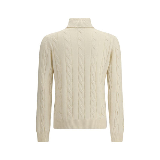 Braided Turtleneck Sweater