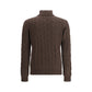 Braided Turtleneck Sweater