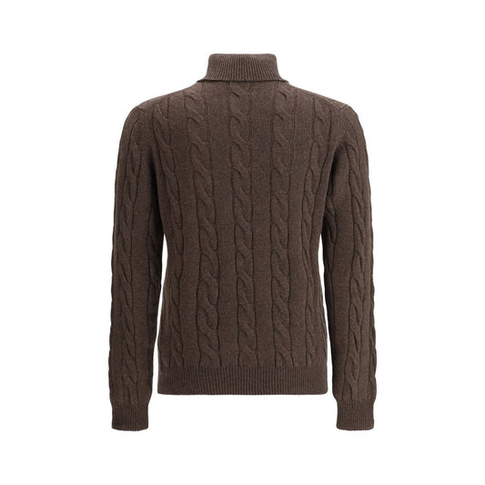 Braided Turtleneck Sweater
