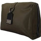 Green Nylon Logo Clutch Mens Bag Crossbody Shoulder
