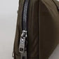 Green Nylon Logo Clutch Mens Bag Crossbody Shoulder