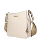 Beige Leather Shoulder Bag