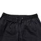 Black Mid Waist Drawstring Men Jogger Pants
