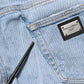 Blue Cotton Distressed Slim Fit Denim Jeans