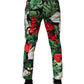 Multicolor Floral Print Cotton Tapered Pants