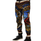 Multicolor Julias Ceasar Print Tapered Pants