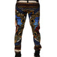 Multicolor Julias Ceasar Print Tapered Pants