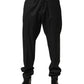 Black Wool Formal Dress Men Trouser Pants