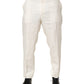 White Linen Formal Dress Men Trouser Pants