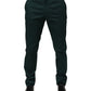 Green Cotton Formal Dress Men Trouser Pants