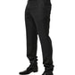 Black Wool Formal Dress Men Trouser Pants