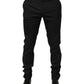 Black Cotton Formal Dress Men Trouser Pants