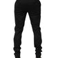Black Cotton Formal Dress Men Trouser Pants