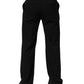 Black Wool Formal Dress Men Trouser Pants