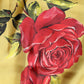 Yellow Floral Print Silk Men Bermuda Shorts