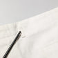 White Cotton Mid Waist Men Bermuda Shorts