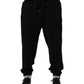 Black Cotton Sacred-Heart Men Jogger Pants