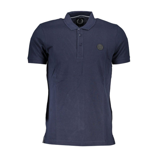 Blue Cotton Polo Shirt