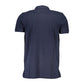 Blue Cotton Polo Shirt
