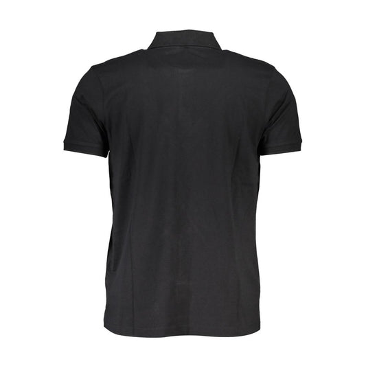 Black Cotton Polo Shirt