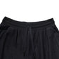 Black Cotton Blend Drawstring Jogger Jogger Pants