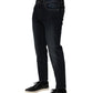 Dark Blue Cotton Skinny Men Denim Jeans