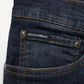 Dark Blue Cotton Skinny Men Denim Jeans