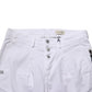 White Cotton Stretch Slim Fit Denim Jeans