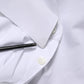 White Cotton GOLD Formal Men Dress Shirt