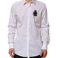 White Cotton MARTINI DG Patch Dress Shirt