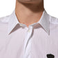 White Cotton MARTINI DG Patch Dress Shirt