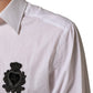 White Cotton MARTINI DG Patch Dress Shirt