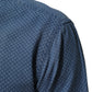 Blue Denim Slim Fit Collared Long Sleeve Casual Shirt
